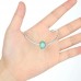 Talisman argint si sticla cu Abis Turquoise